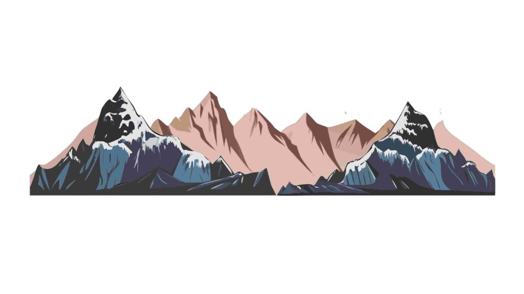 Abstract Mountain Range with Textured Peaks Vector Background, vector design Generative AI