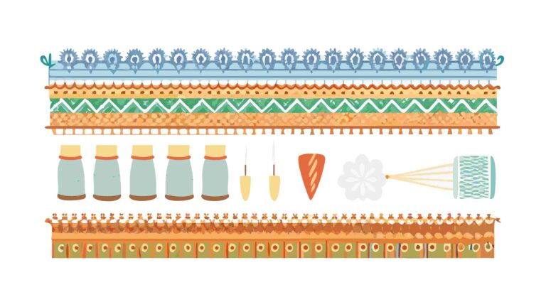 Kitchen Utensils & Food Ingredients Decorative Border, vector design Generative AI
