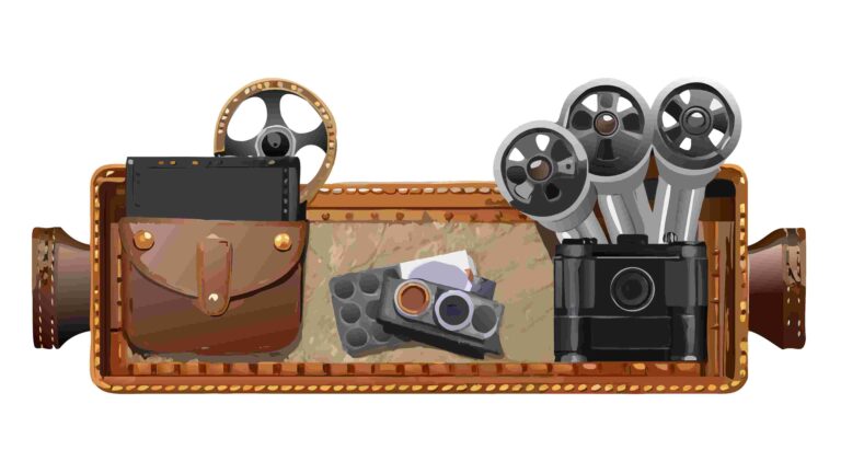 Vintage Filmmaking Gear & Movie Reel Media Banner, vector design Generative AI