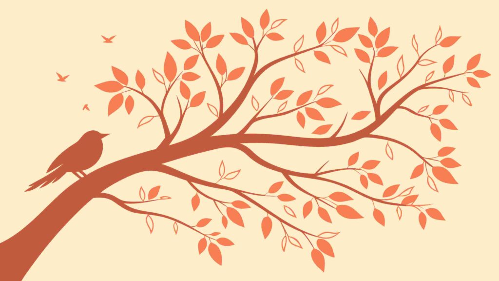 Abstract Blooming Flower Petal Shape in Gradient, vector design Generative AI