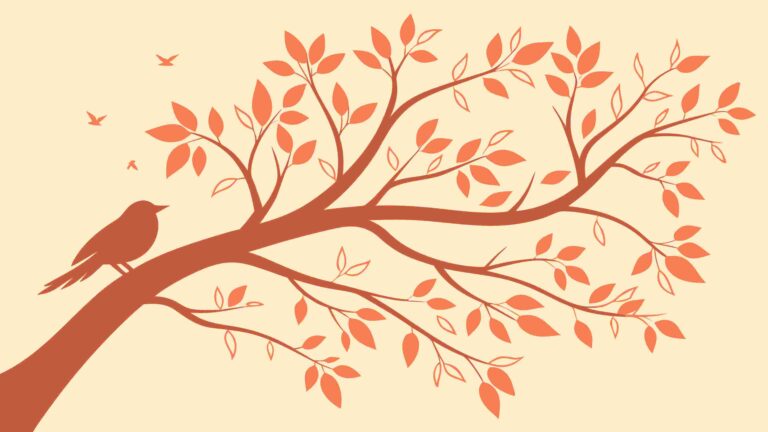 Abstract Blooming Flower Petal Shape in Gradient, vector design Generative AI
