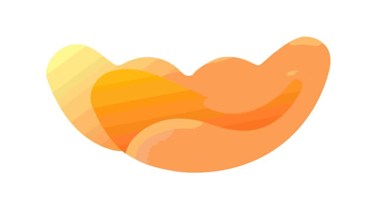 Abstract Organic Liquid Drop Shape with Gradient, vector design Generative AI