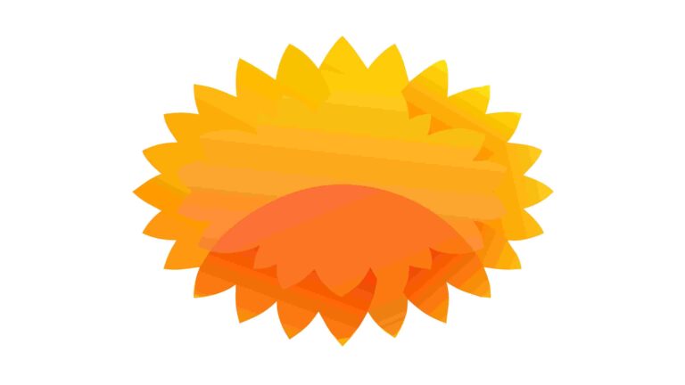 Abstract Organic Sunburst Shape with Gradient, vector design Generative AI