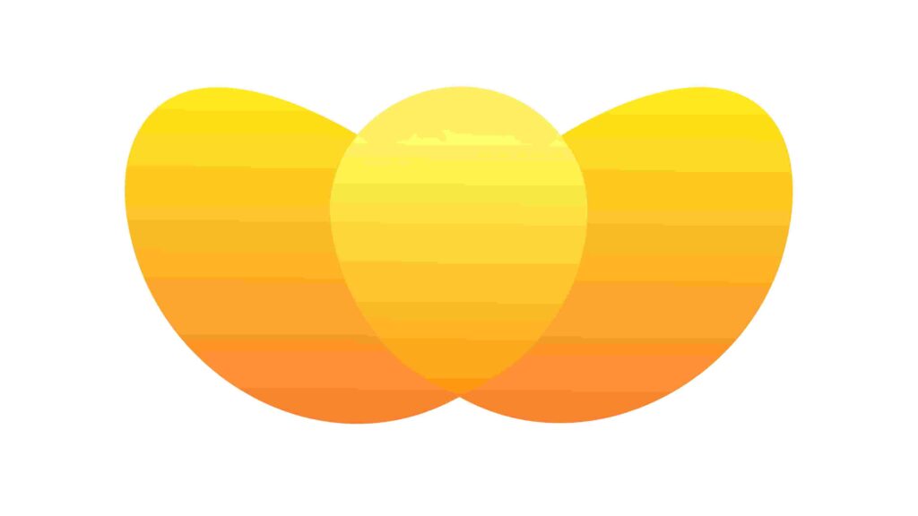 Abstract Smooth Organic Pod-Like Gradient Shapes, vector design Generative AI