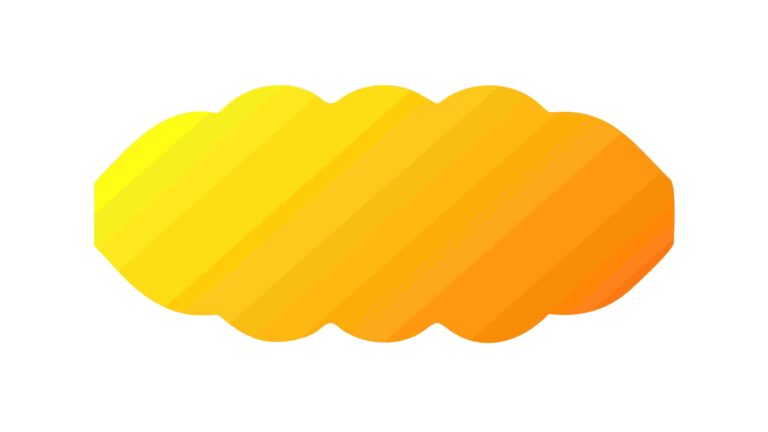 Abstract Orange Gradient Cloud-like Shape Vector, vector design Generative AI