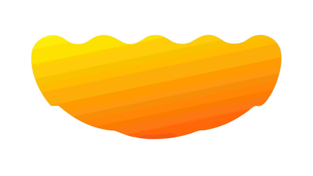 Smooth Orange Fluid Abstract Shape Element Vector, vector design Generative AI