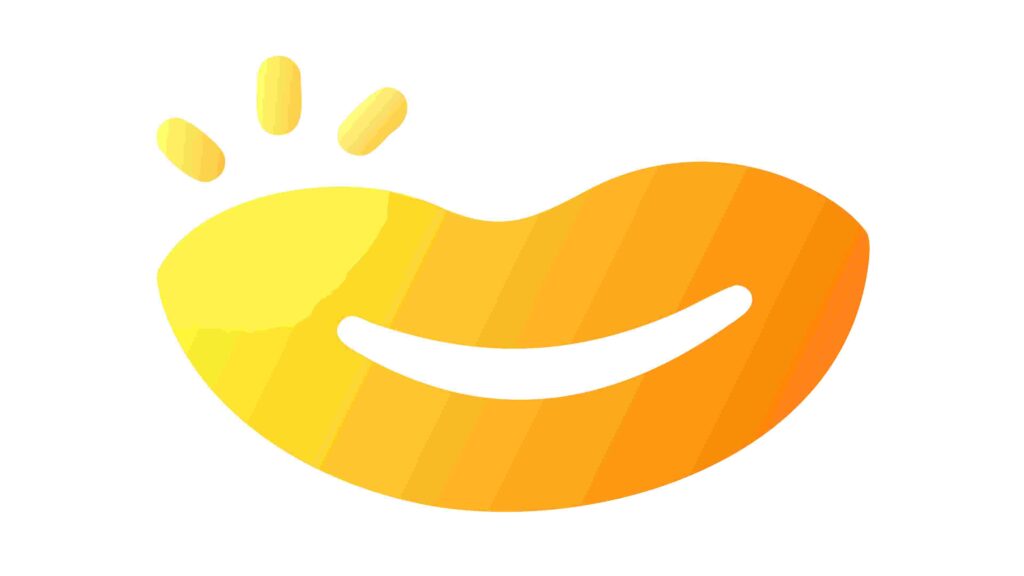 Stylized Yellow Smiling Bean Shape Icon Vector, vector design Generative AI