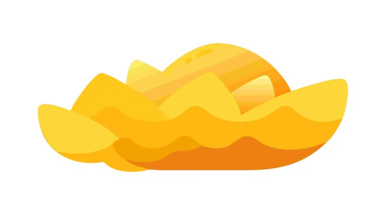 Warm Orange Abstract Cloud-like Shape Icon Vector, vector design Generative AI