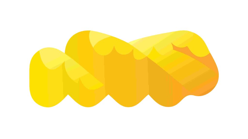 Abstract Orange Wavy Shapes Design Element Vector, vector design Generative AI