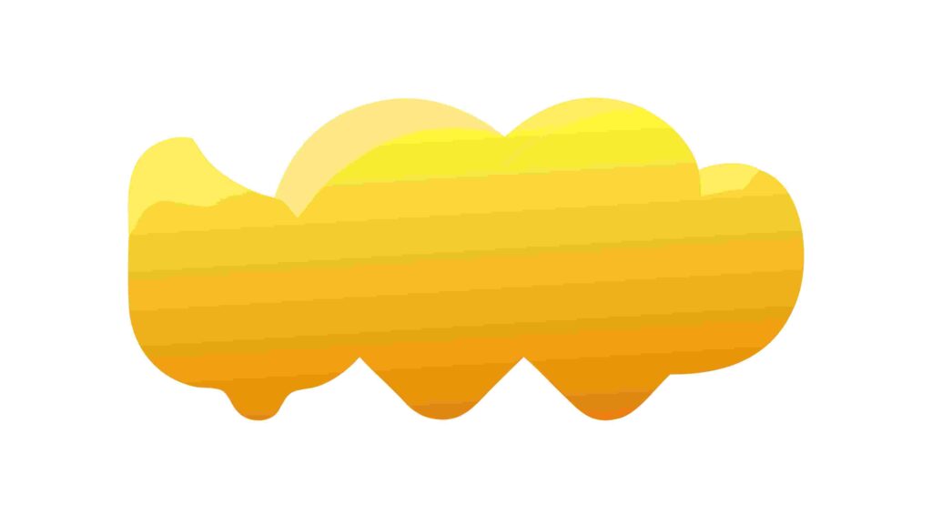 Smooth Orange Abstract Wave Shape Design Element, vector design Generative AI