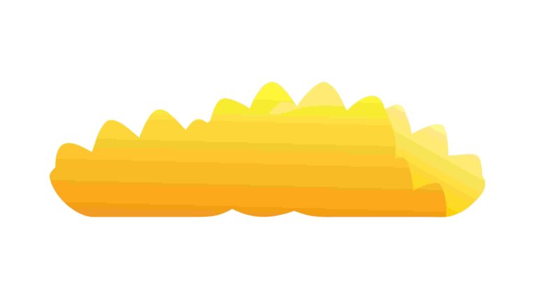 Abstract Orange Rippled Cloud Shape Design Element, vector design Generative AI