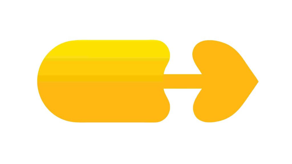 Horizontal Orange Arrow Icon Pointing Right Vector, vector design Generative AI