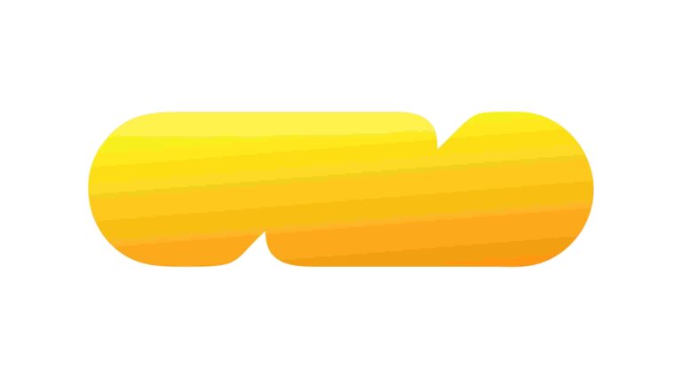 Elongated Smooth Orange Abstract Shape Element Vector, vector design Generative AI