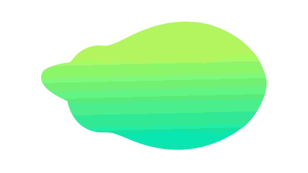 Smooth Green Abstract Fluid Blob Shape Vector, vector design Generative AI