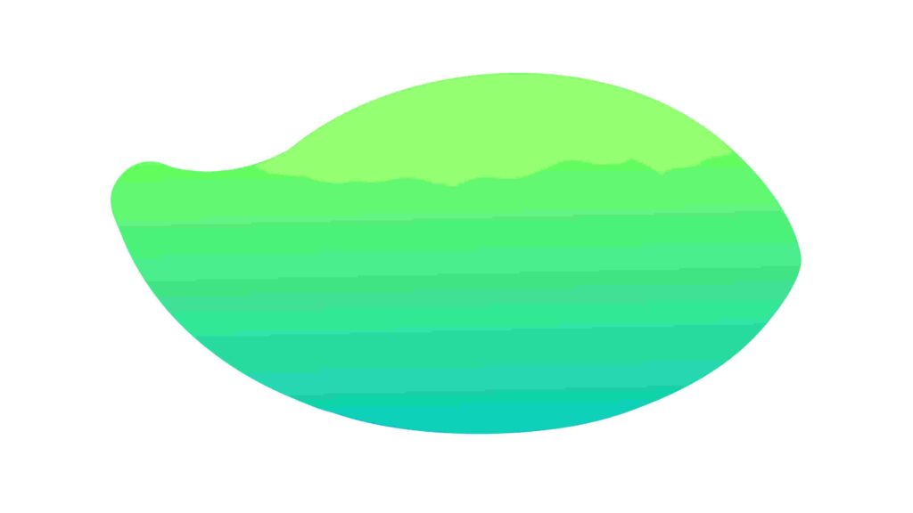 Smooth Green Organic Blob Abstract Shape Vector, vector design Generative AI