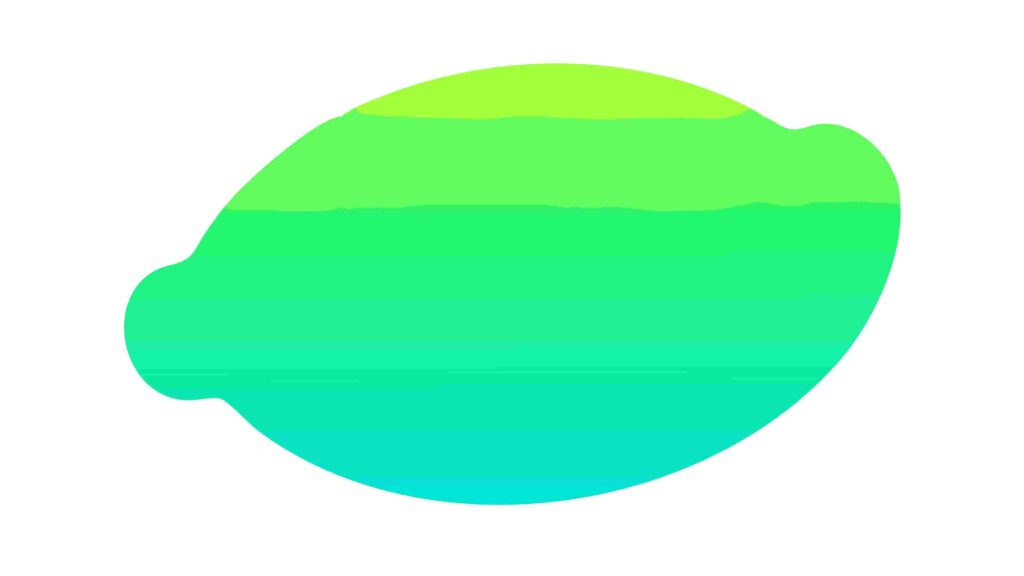 Smooth Green Abstract Lemon Shape Icon Vector, vector design Generative AI