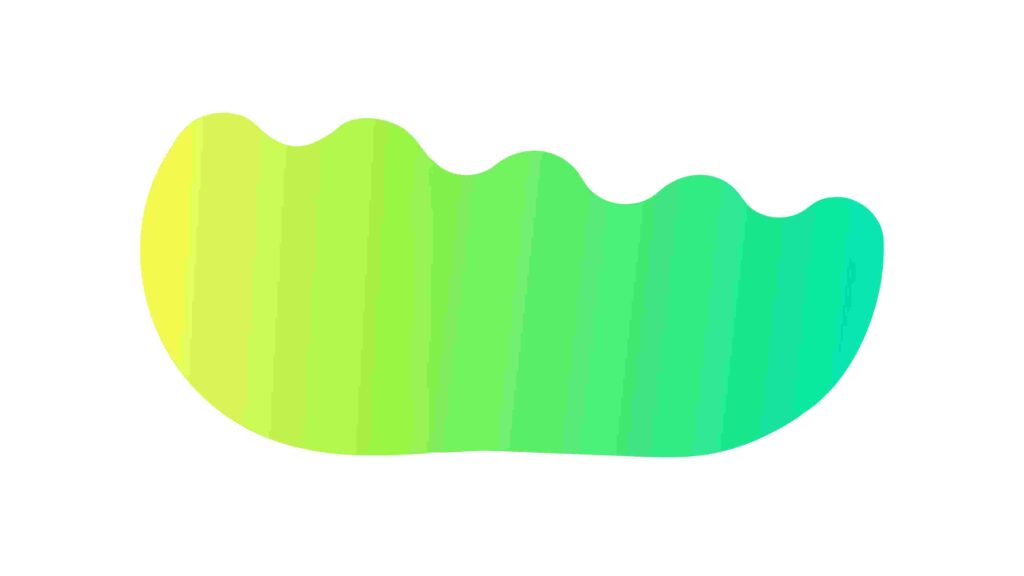 Wavy Green Abstract Blob Shape Design Element, vector design Generative AI