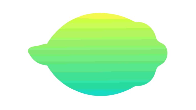 Green Abstract Lemon Fruit Design Element Vector, vector design Generative AI