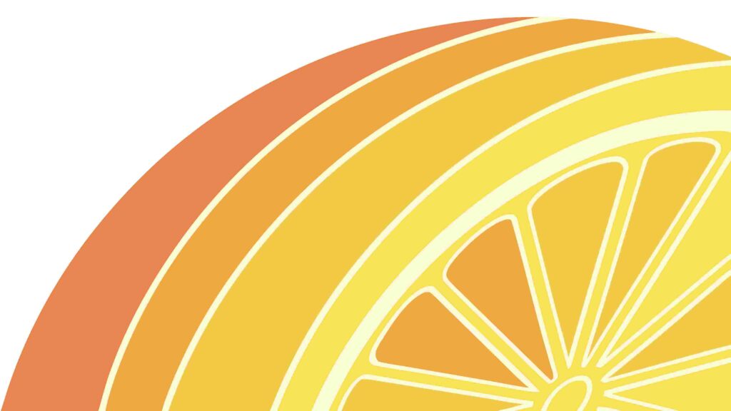 Abstract Curved Orange Striped Background Design, vector design Generative AI