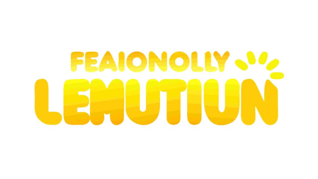Playful Lemon Typography Tagline Graphic Vector, vector design Generative AI