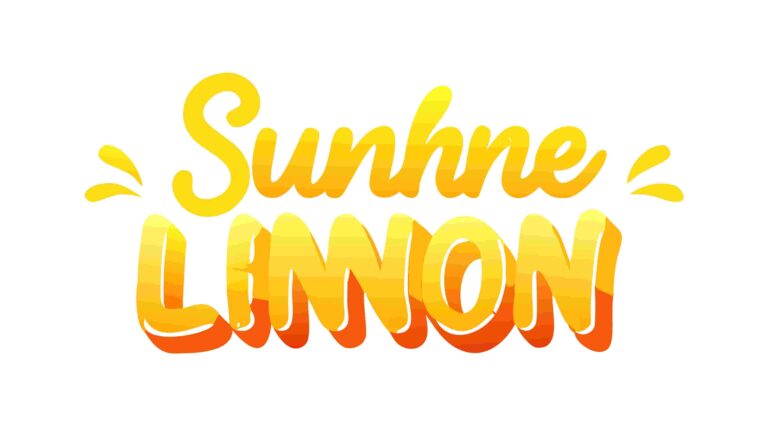 Sunshine Lemon Creative Typography Logo Design, vector design Generative AI