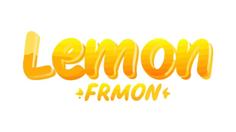 Lemon Typography with Creative Text Elements, vector design Generative AI