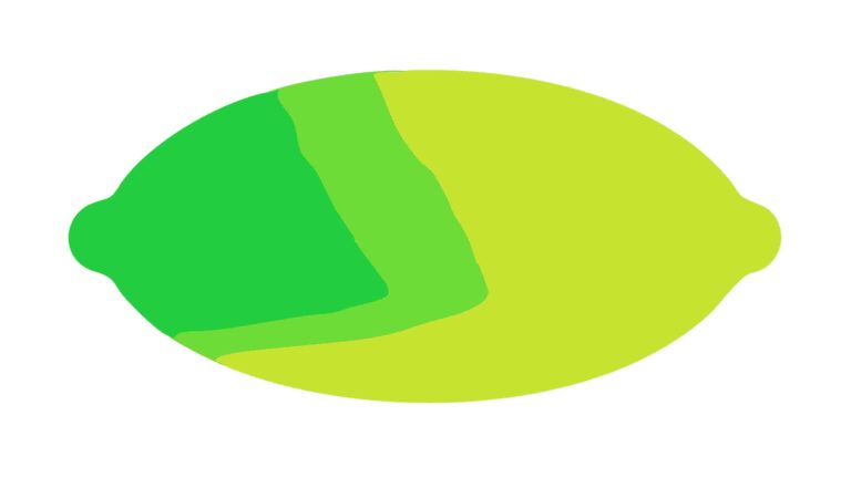 Stylized Green Lemon with Abstract Overlay, Artistic Citrus Illustration, vector design Generative AI