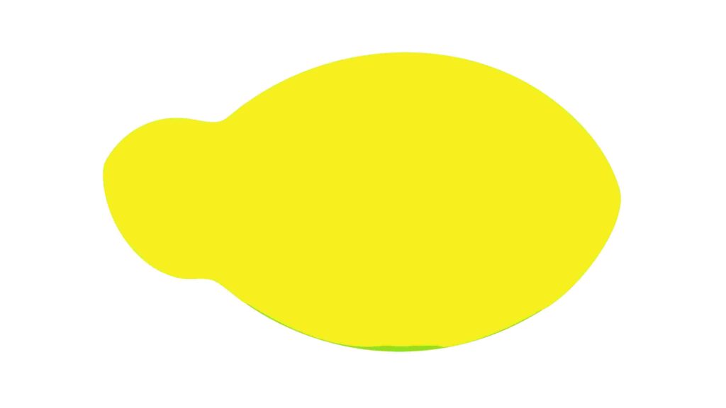 Soft Gradient Yellow Lemon Vector Art, Natural Fruit Illustration, vector design Generative AI