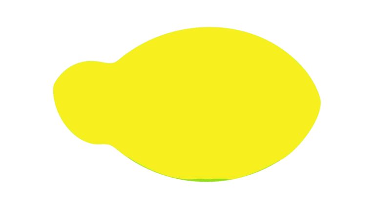 Soft Gradient Yellow Lemon Vector Art, Natural Fruit Illustration, vector design Generative AI