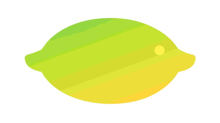 Uniform Green Lemon Vector Icon, Minimalist and Clean Fruit Graphic, vector design Generative AI