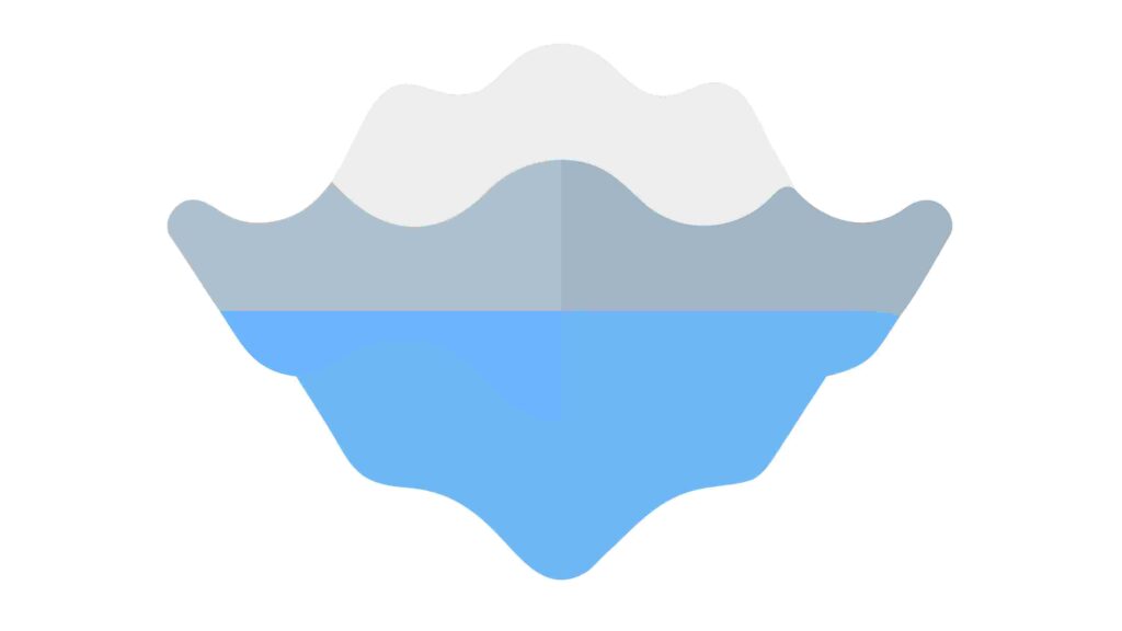 Abstract Mountain and Water Shape, Minimalist Nature Element Vector, vector design Generative AI