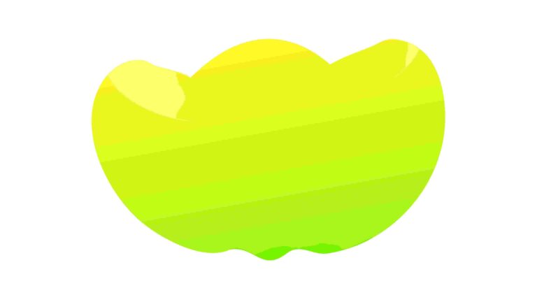 Organic Wavy Green-Yellow Abstract Shape, Fluid Vector Art, vector design Generative AI