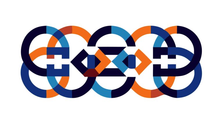 Dynamic Abstract Geometric Pattern, Intersecting Shapes Vector Design, vector design Generative AI