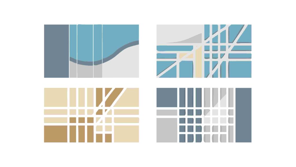 Abstract Geometric Grids and Lines, Modern Design Elements Vector, vector design Generative AI