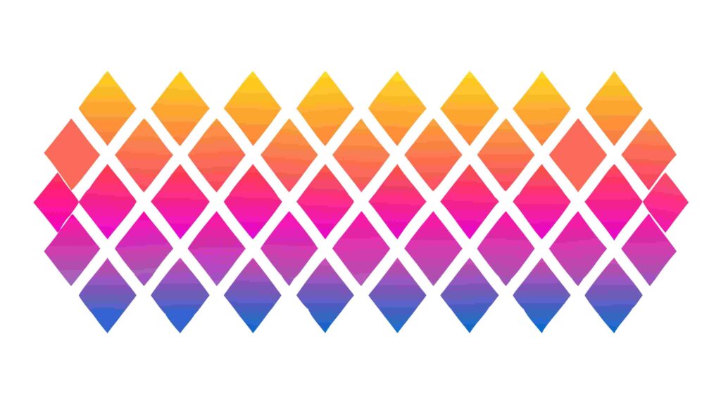 Vibrant Diamond Rhombus Pattern, Colorful Geometric Design, vector design Generative AI