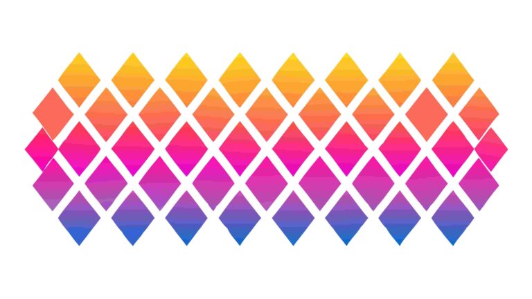 Vibrant Diamond Rhombus Pattern, Colorful Geometric Design, vector design Generative AI
