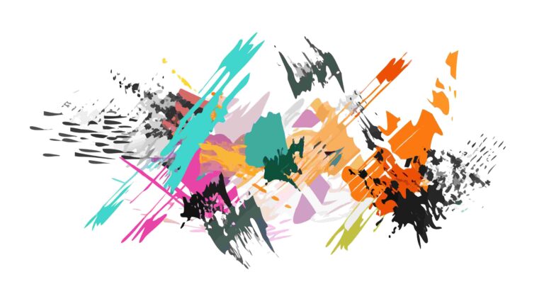 Moody Abstract Paint Splashes, Artistic Grungy Vector Texture, vector design Generative AI
