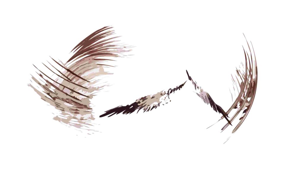 Bold Abstract Dark Brush Strokes, Expressive Artistic Texture Vector, vector design Generative AI