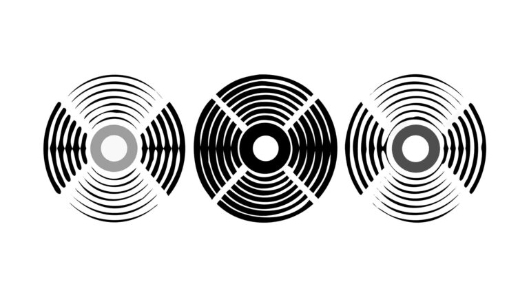 Abstract Vinyl Record Icons Set, Music & Audio Media, vector design Generative AI