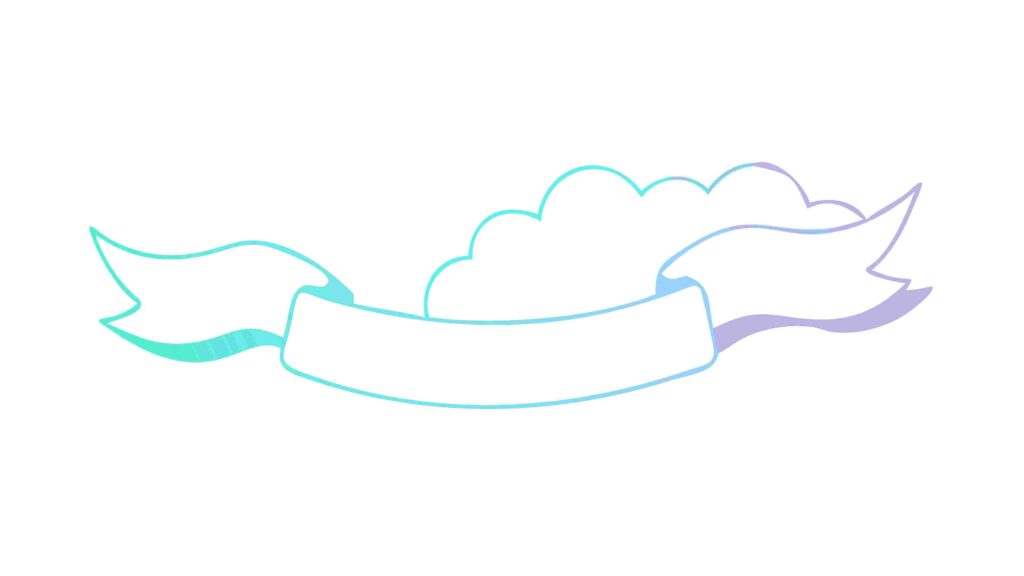 Light Blue Cloud-Shaped Banner, Soft Decorative Element, vector design Generative AI