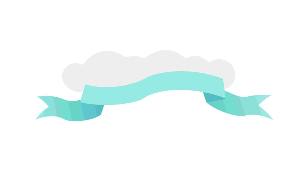 Light Blue Cloud-Shaped Banner, Soft and Whimsical Design, vector design Generative AI