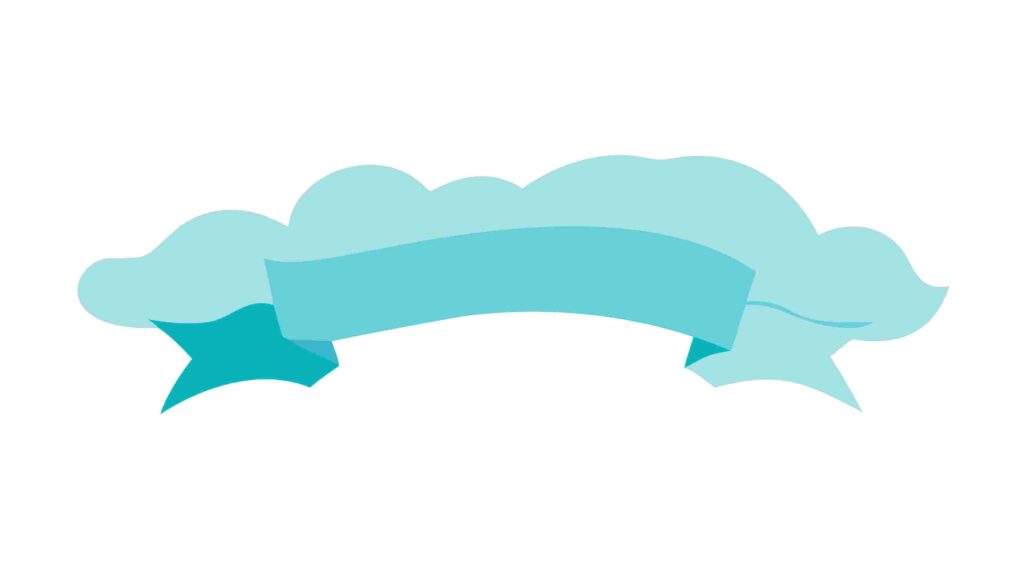Wavy Light Blue Ribbon Banner, Flowing Design Element, vector design Generative AI
